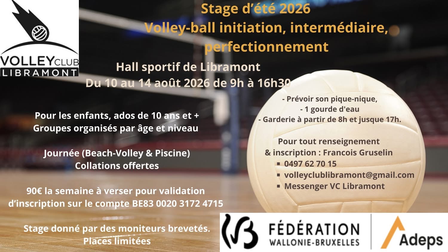 Image de couverture : Stage été 2026